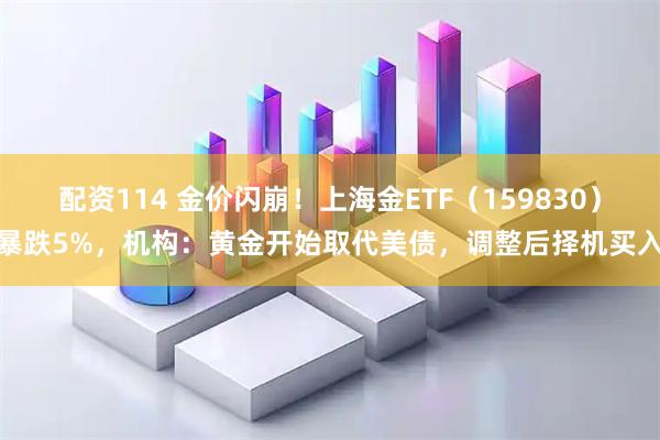 配资114 金价闪崩！上海金ETF（159830）暴跌5%，机构：黄金开始取代美债，调整后择机买入